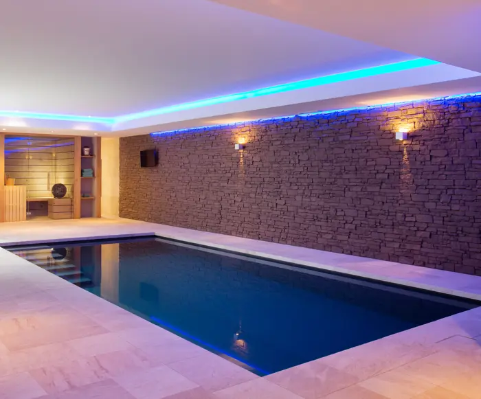 Skimmer Binnenzwembad Met Sauna Foto 3